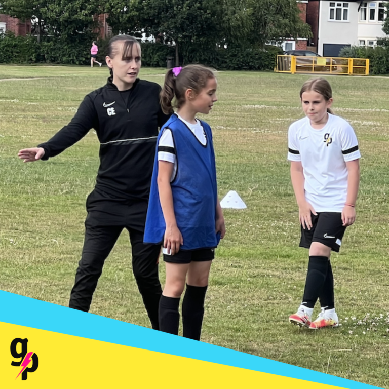 Girls football coaching in Rugby